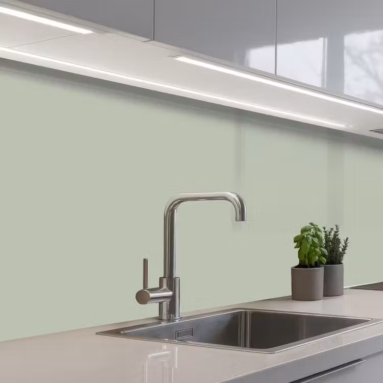 Kitchen splashback - Mint green - Solid color — 2