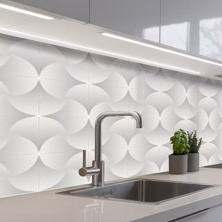 Kitchen splashback - Patterns - Silver - Retro — 2
