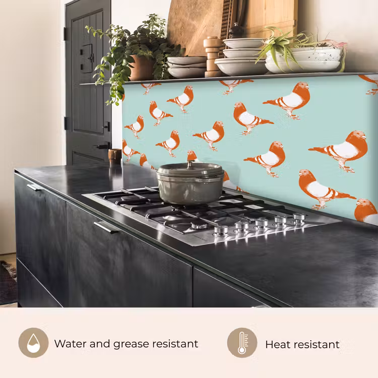 Kitchen splashback - Pigeon - Bird - Pattern — 5