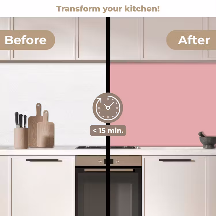 Kitchen splashback - Pink - Colors - Interior - Solid - Color — 3