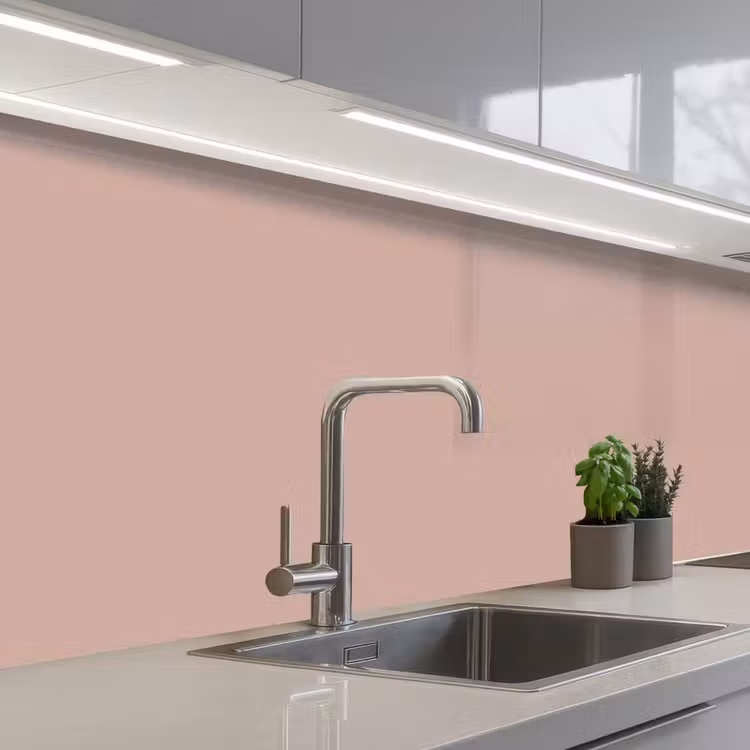 Kitchen splashback - Pink - Palette - Old - Solid - Old Pink — 2