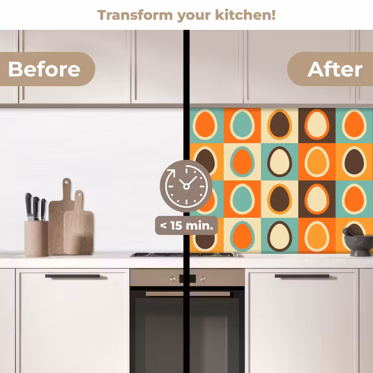 Kitchen splashback - Retro - Patterns - Egg — 3