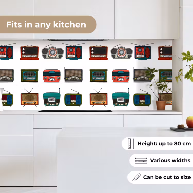 Kitchen splashback - Retro - Radio - Design — 7