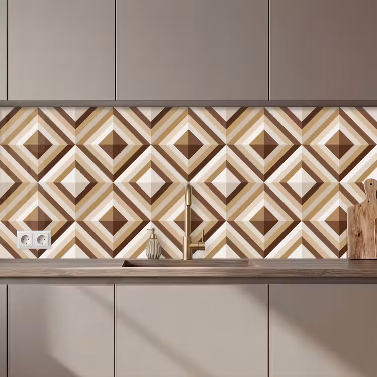 Kitchen splashback - Retro - Star - Design — 1