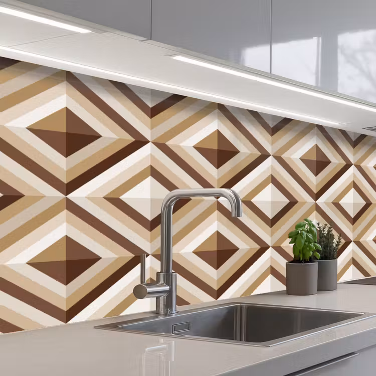 Kitchen splashback - Retro - Star - Design — 2