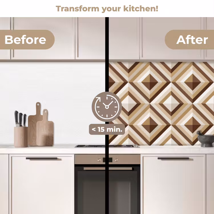 Kitchen splashback - Retro - Star - Design — 3