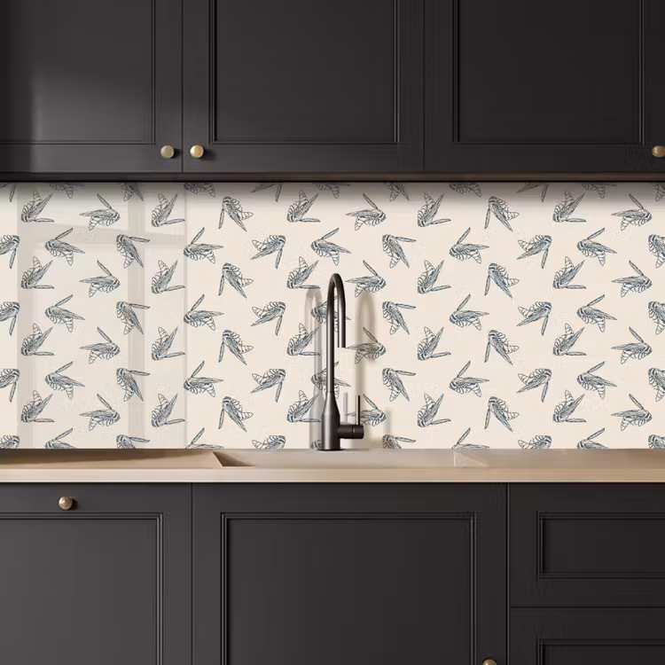 Kitchen splashback - Wasps - Pattern - Years 50 — 6