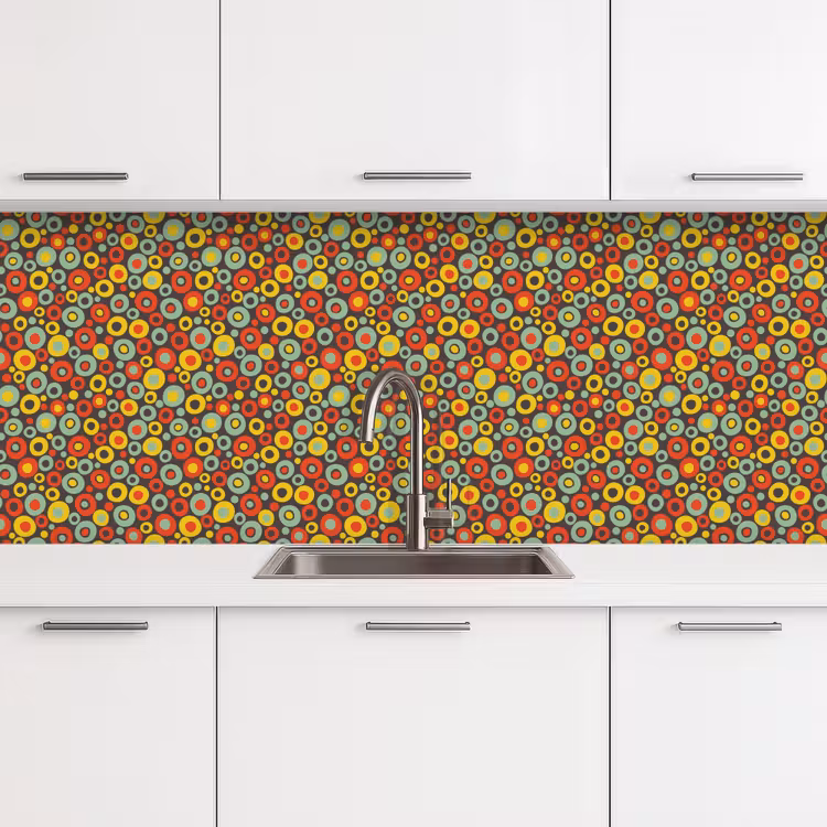 Kitchen splashback - Pattern - 70's - Retro - Bubble — 4