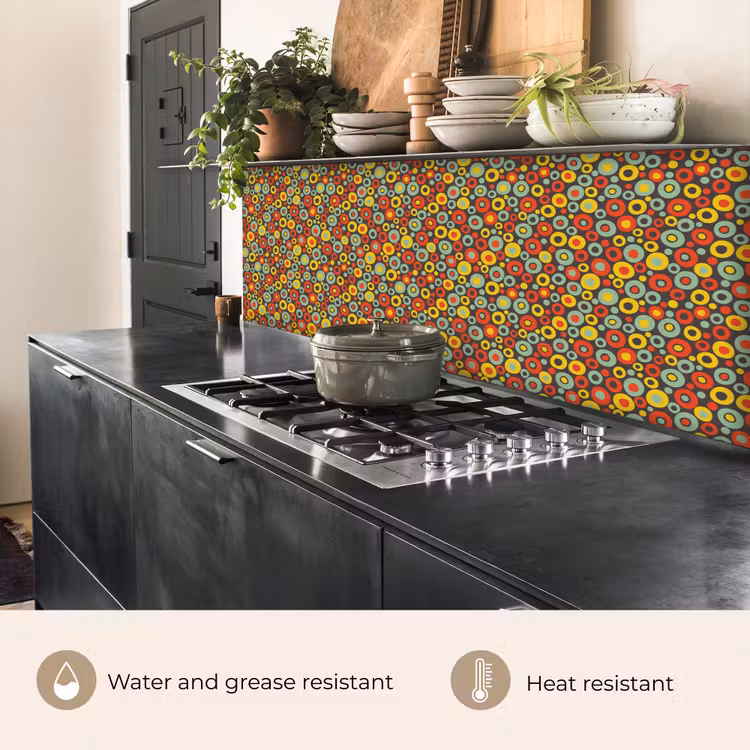 Kitchen splashback - Pattern - 70's - Retro - Bubble — 5