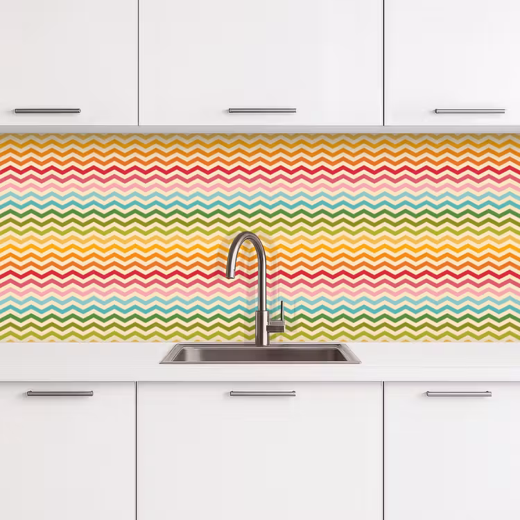Kitchen splashback - Pattern - Rainbow - Retro — 4