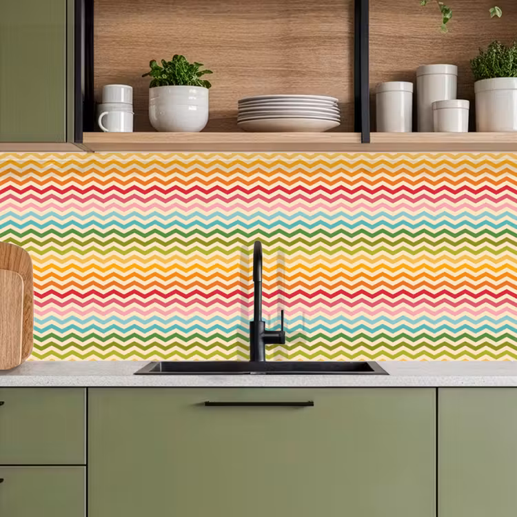 Kitchen splashback - Pattern - Rainbow - Retro — 8