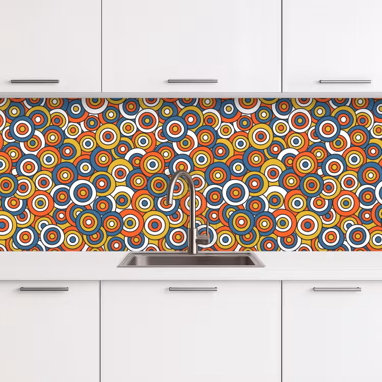 Kitchen splashback - Pattern - Retro - Circle — 4
