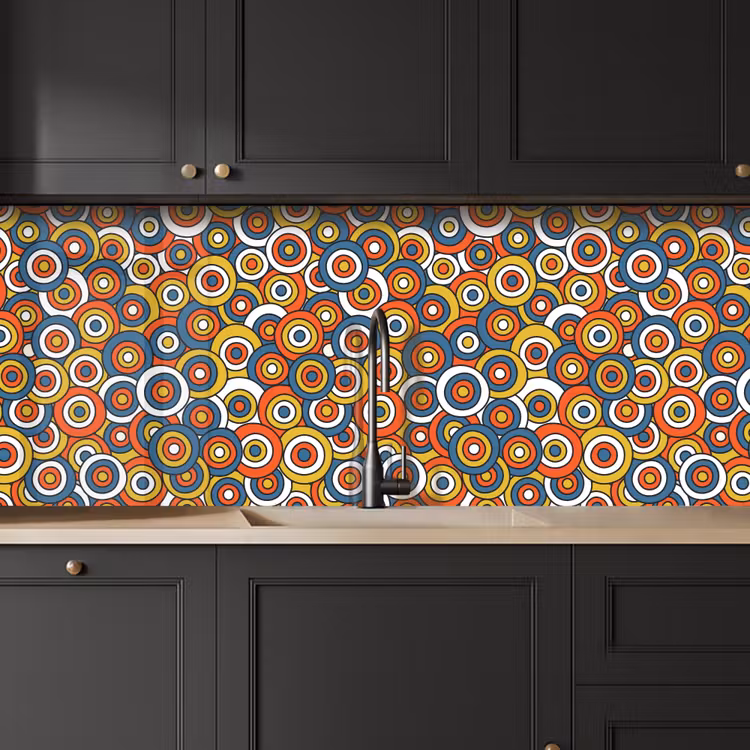 Kitchen splashback - Pattern - Retro - Circle — 6