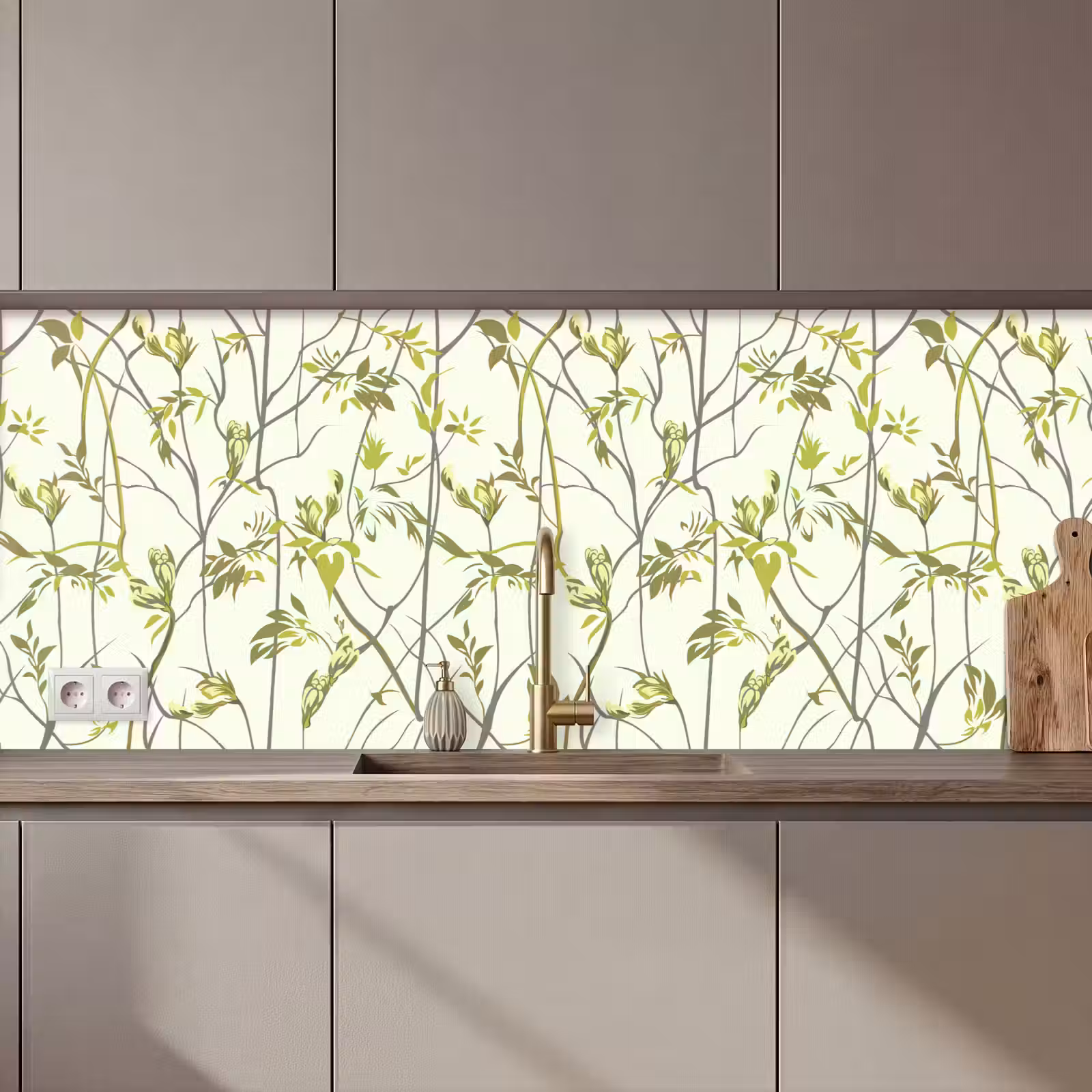 Kitchen splashback - Pattern - Jungle - Plants — 1