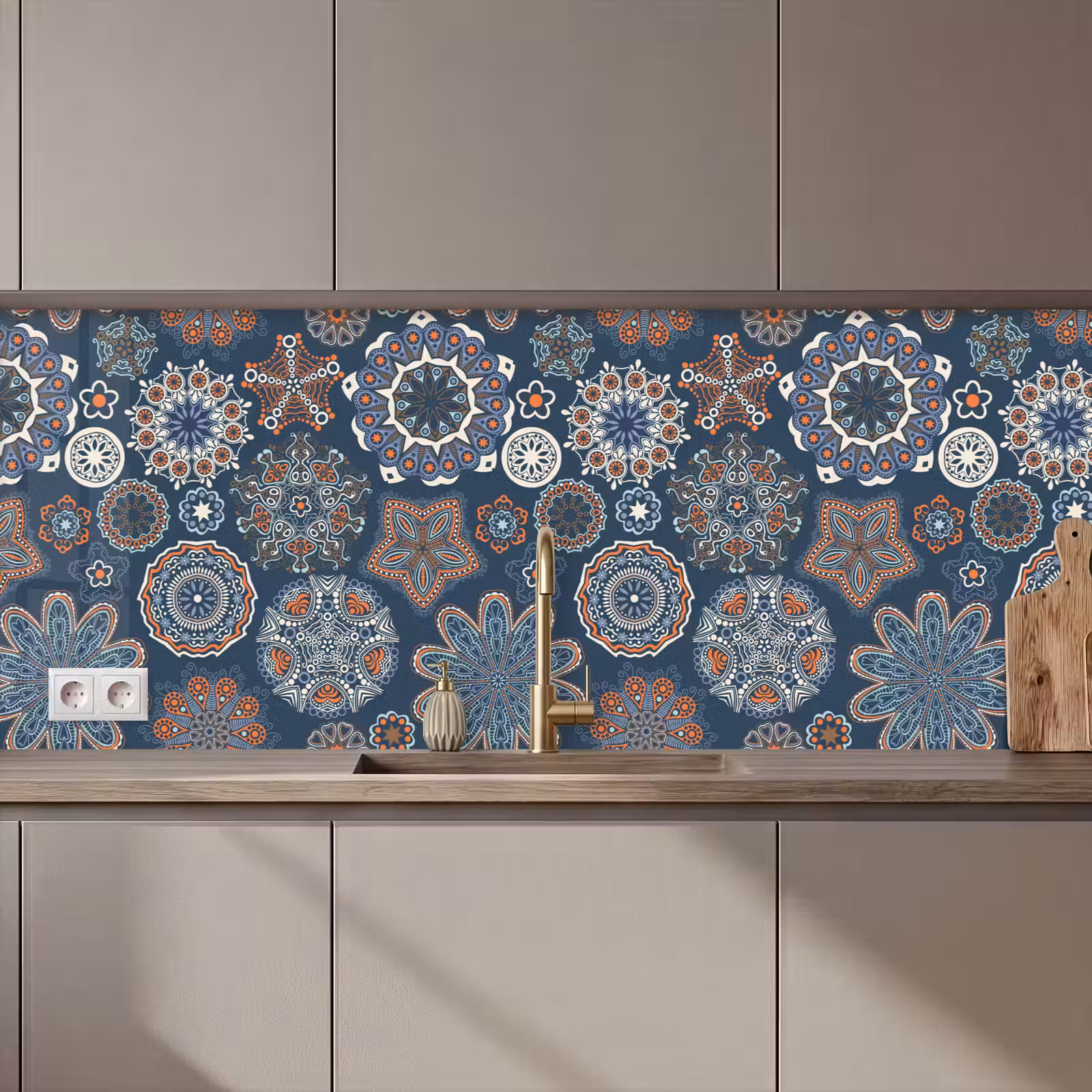 Kitchen splashback - Patterns - Ornament - Decoration — 1