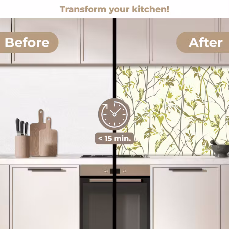 Kitchen splashback - Pattern - Jungle - Plants — 3