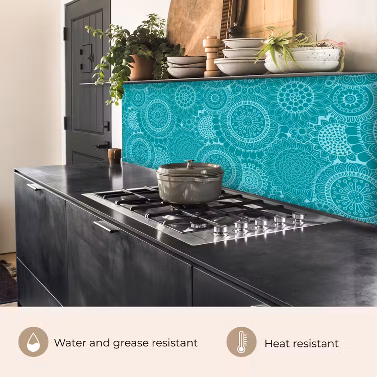 Kitchen splashback - Pattern - Sunflowers - Mandala — 5