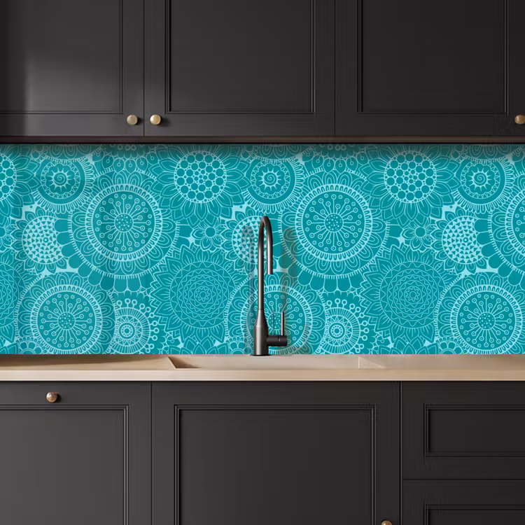 Kitchen splashback - Pattern - Sunflowers - Mandala — 6