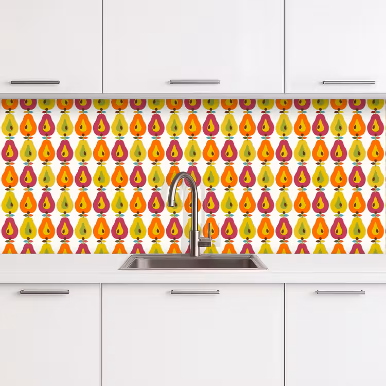 Kitchen splashback - Retro - Design - Pear - Fruit — 4