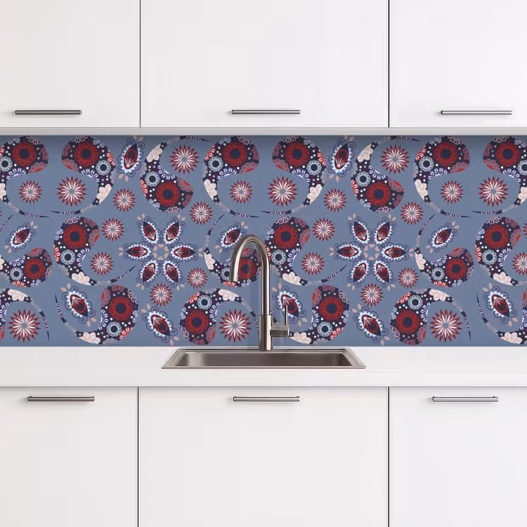 Kitchen splashback - Paisley - Flowers - Patterns — 4