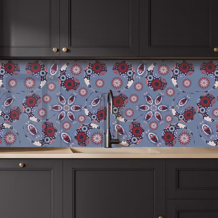 Kitchen splashback - Paisley - Flowers - Patterns — 6