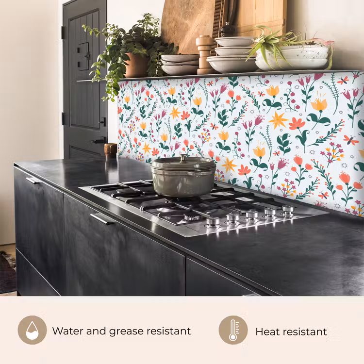 Kitchen splashback - Patterns - Flowers - Leaves — 5