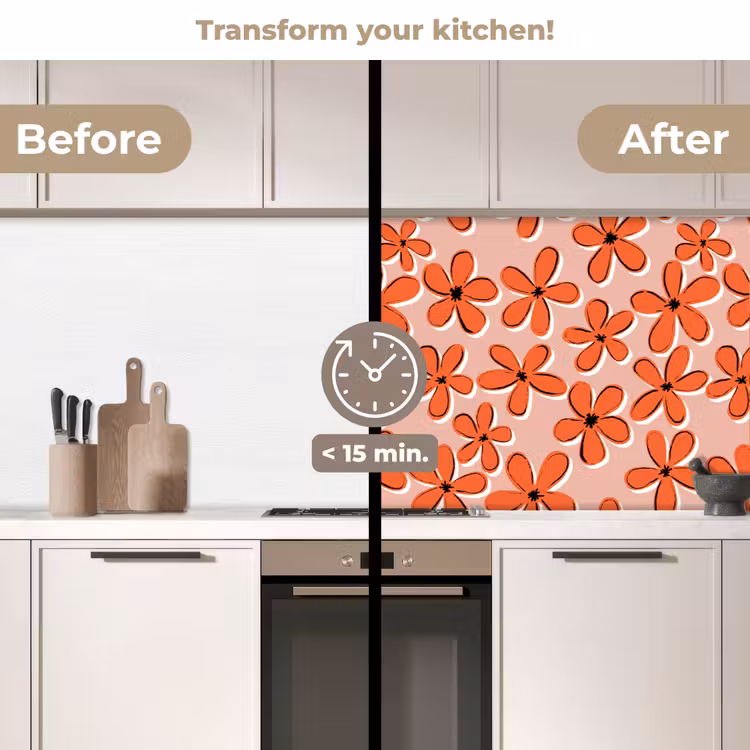 Kitchen splashback - Patterns - Vintage - Flower — 3