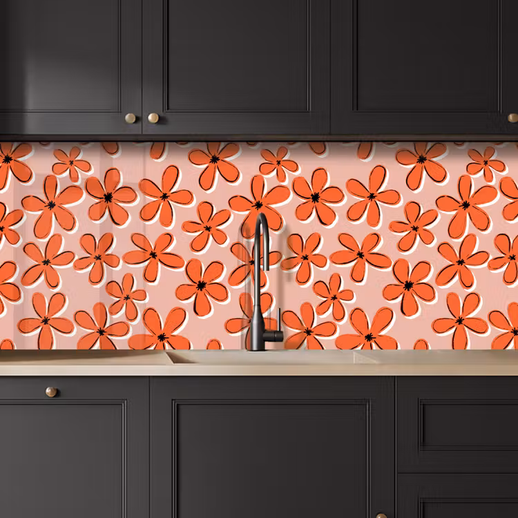 Kitchen splashback - Patterns - Vintage - Flower — 6