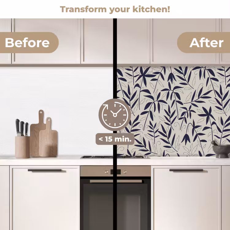 Kitchen splashback - Plants - Japan - Patterns — 3