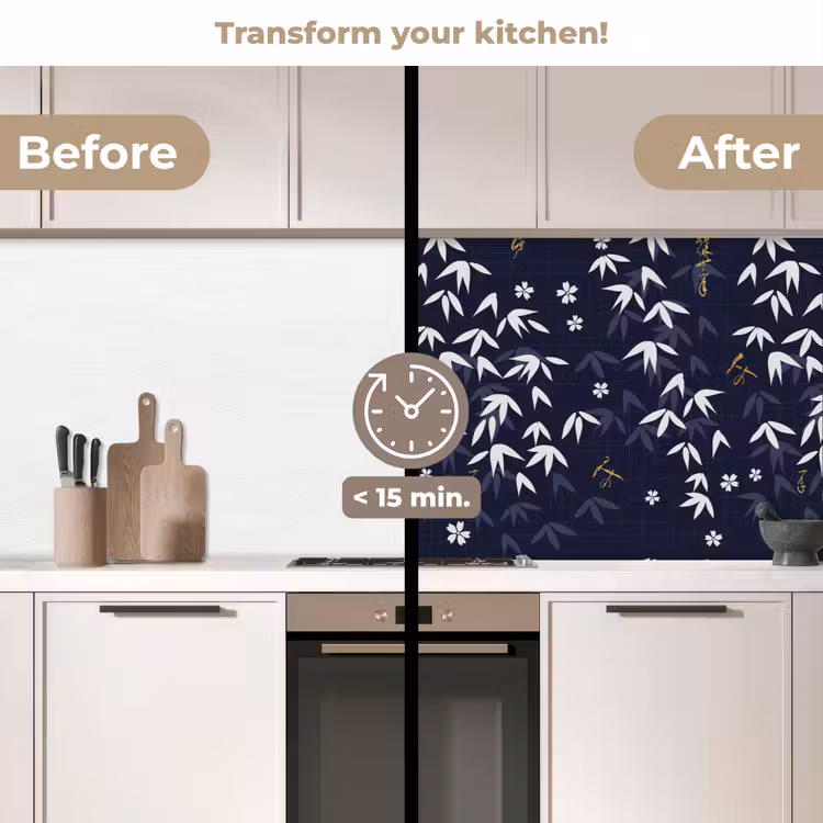 Kitchen splashback - Sakura - Blossom - Pattern - Japan — 3
