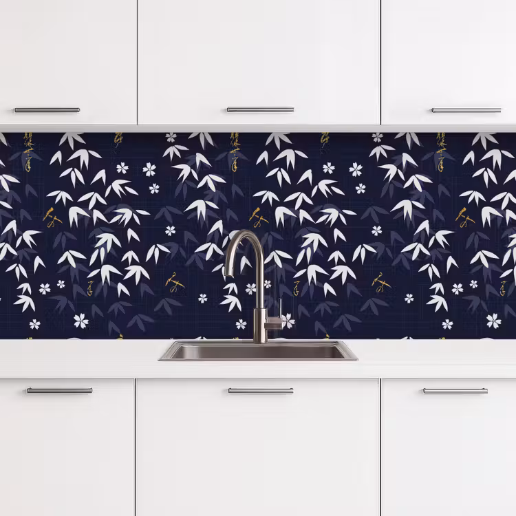 Kitchen splashback - Sakura - Blossom - Pattern - Japan — 4