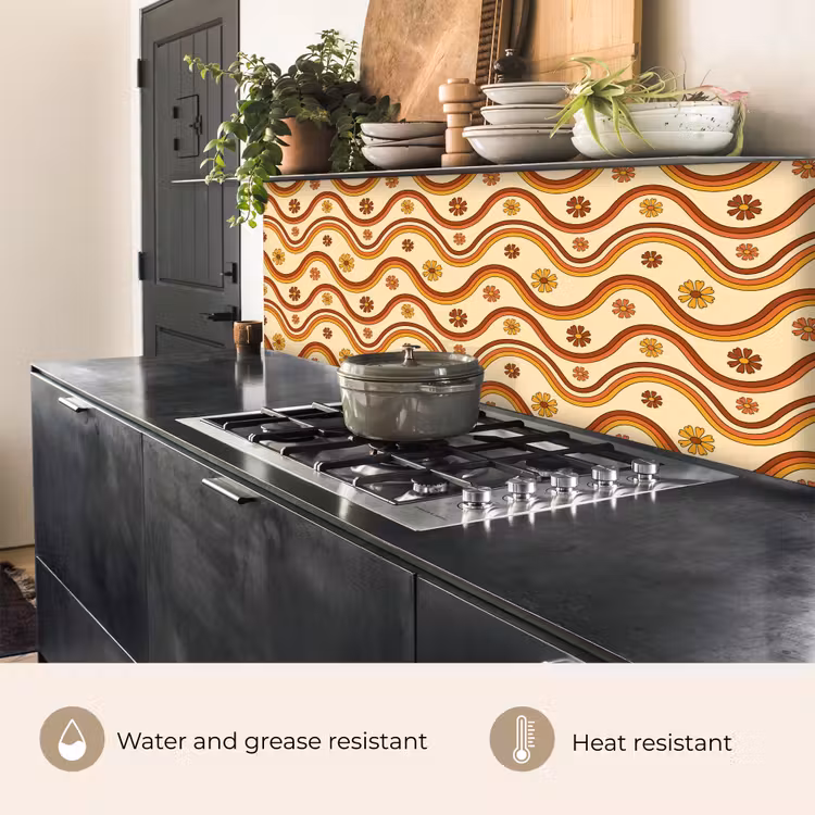 Kitchen splashback - Vintage - Patterns - Rainbow — 5