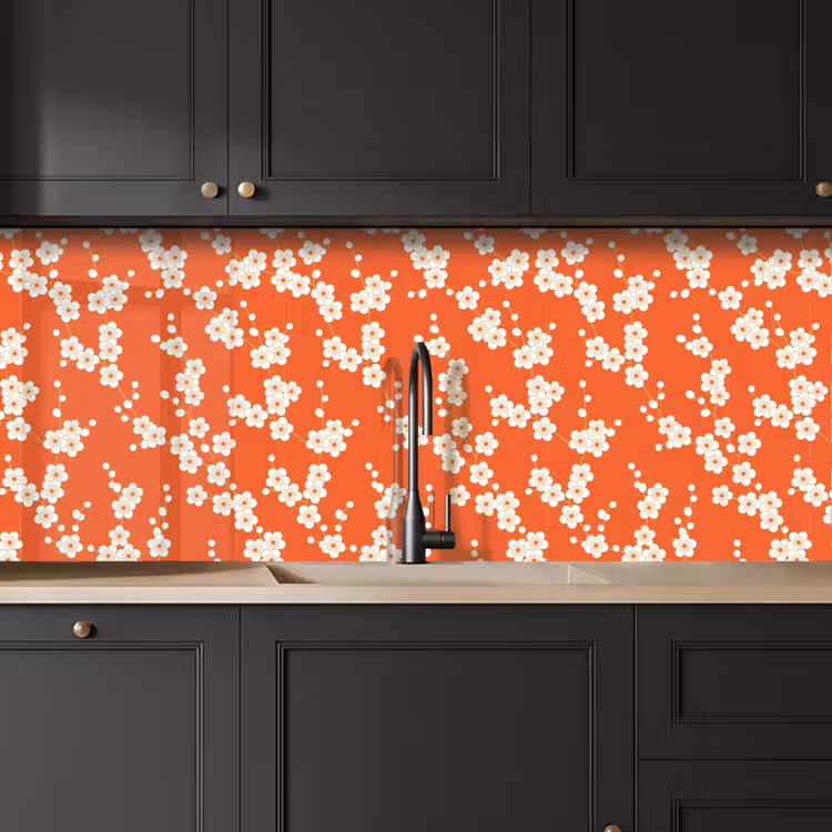 Kitchen splashback - Sakura - Flowers - Pattern - Japan — 6
