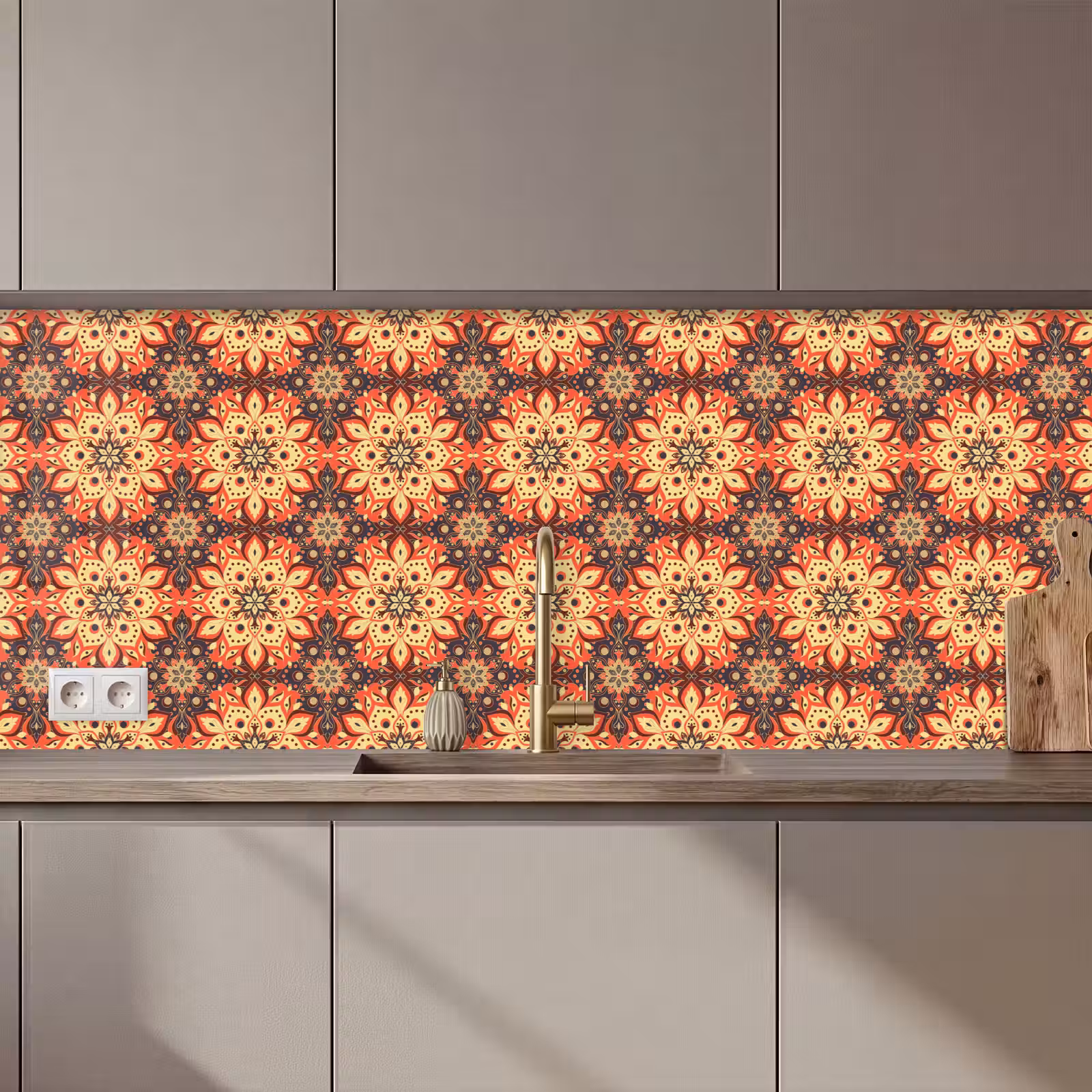 Kitchen splashback - Mandala - Bohemian - Design — 1