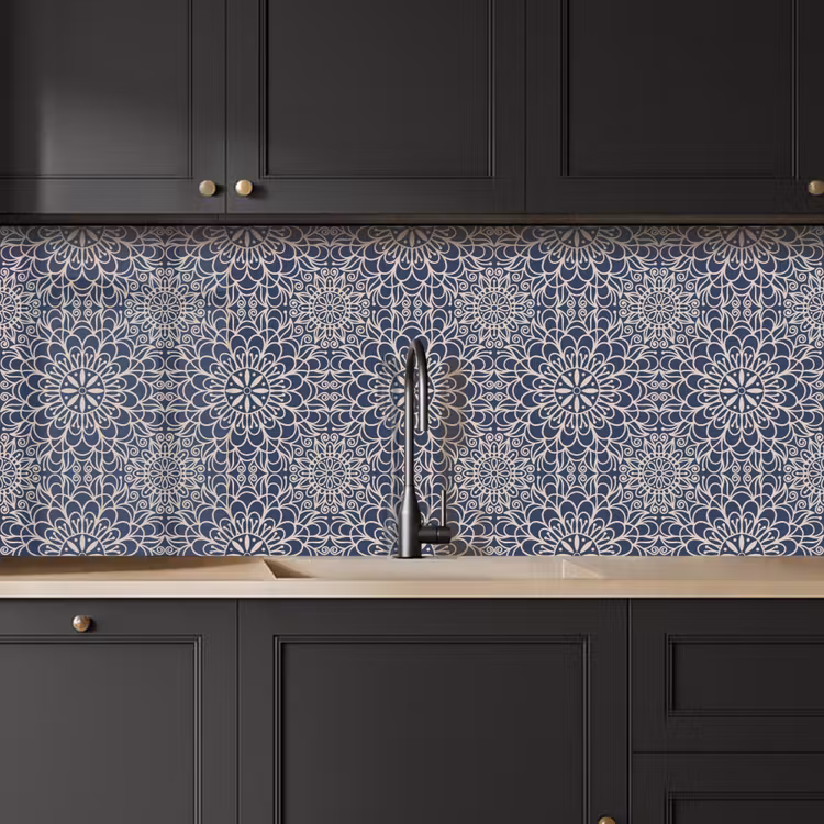 Kitchen splashback - Mandala - Blue - Patterns — 6