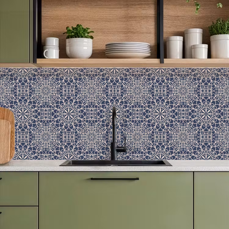 Kitchen splashback - Mandala - Blue - Patterns — 8