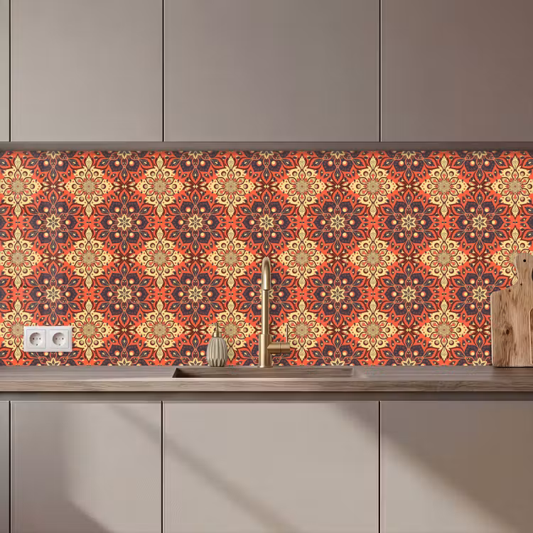 Kitchen splashback - Mandala - Flowers - Boho - Patterns — 1