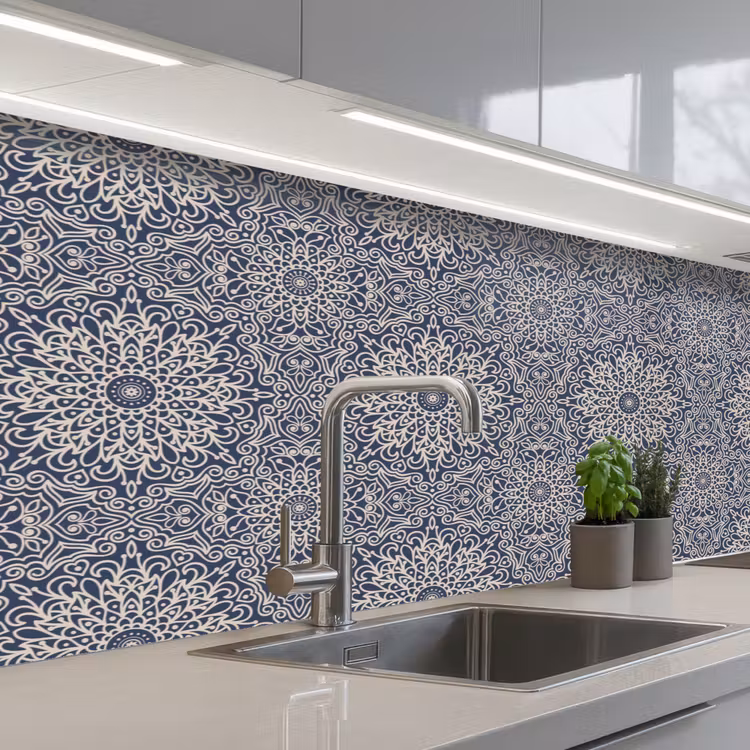 Kitchen splashback - Mandala - Flowers - Vintage - Patterns — 2