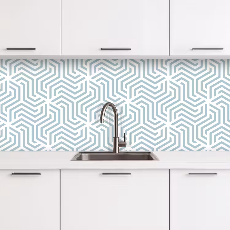 Kitchen splashback - Pattern - Line - Design - Green — 4