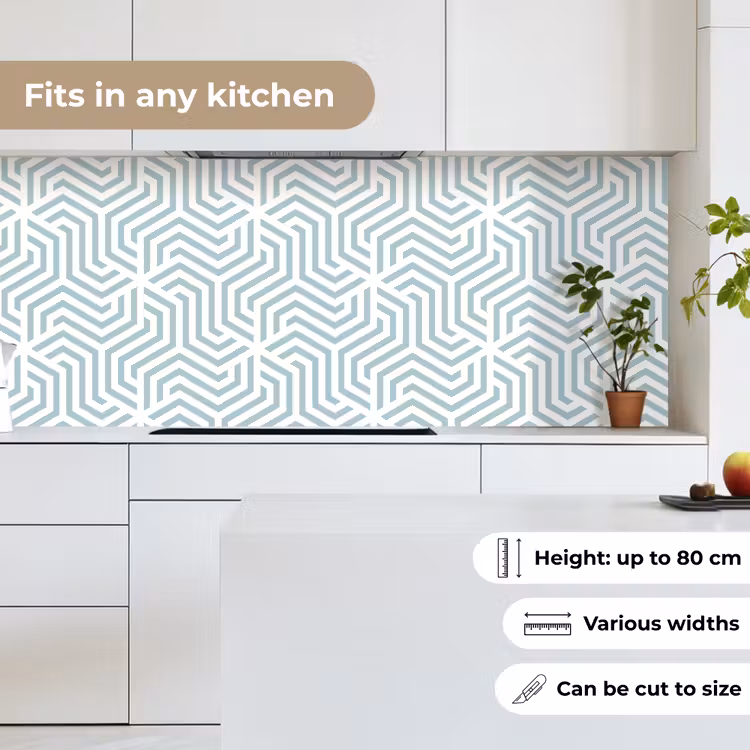 Kitchen splashback - Pattern - Line - Design - Green — 7
