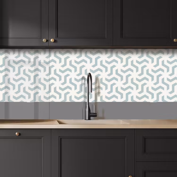 Kitchen splashback - Patterns - Abstract - Green - Geometry — 6