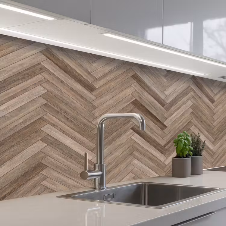 Kitchen splashback - Patterns - Wood - Brown — 2