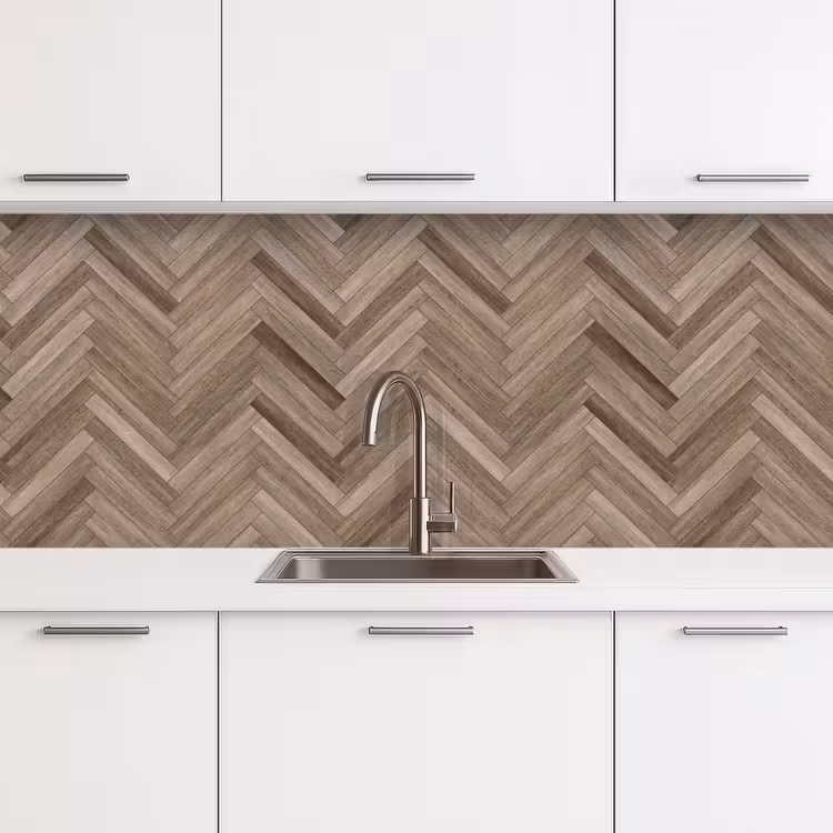 Kitchen splashback - Patterns - Wood - Brown — 4