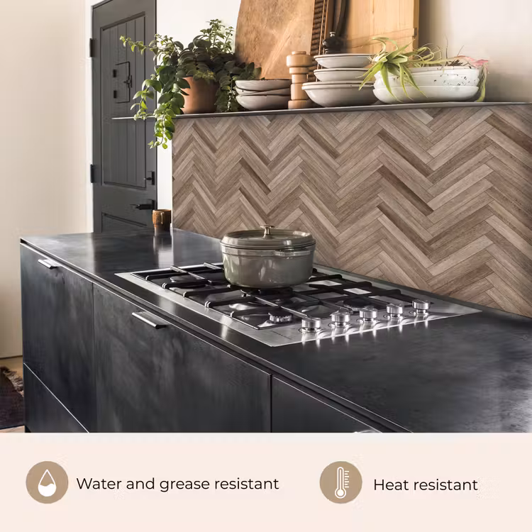 Kitchen splashback - Patterns - Wood - Brown — 5