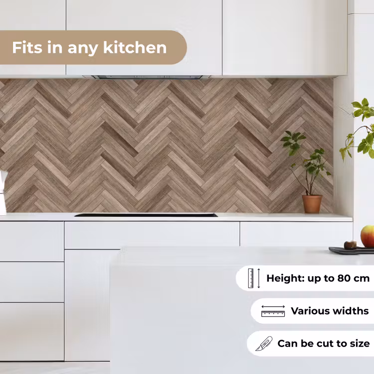 Kitchen splashback - Patterns - Wood - Brown — 7