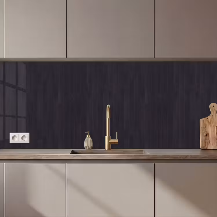 Kitchen splashback - Shelf - Black - Patterns — 1