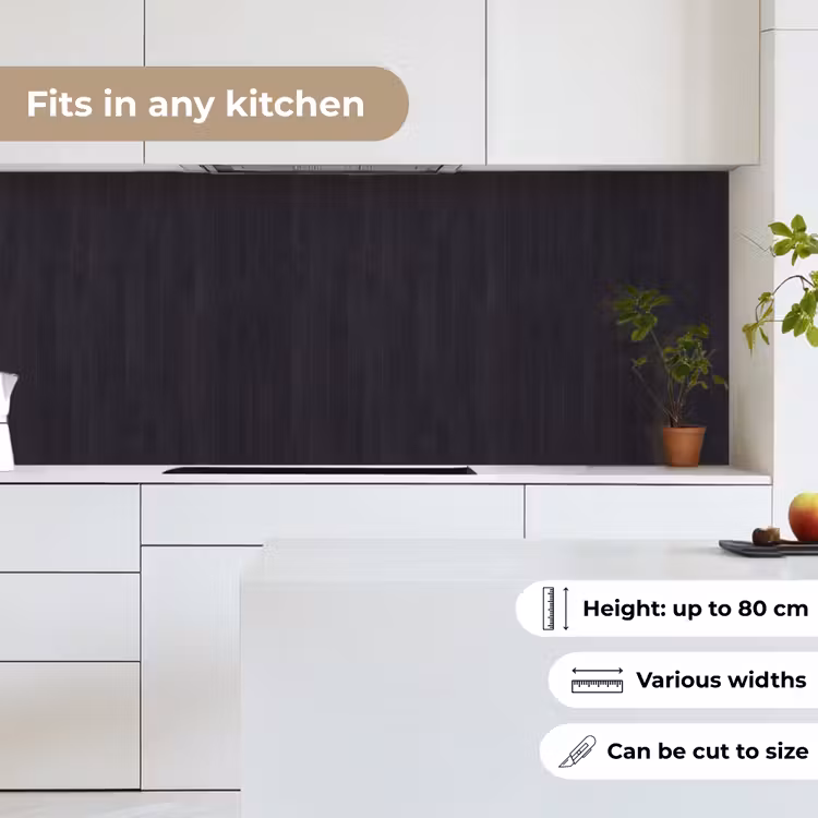 Kitchen splashback - Shelf - Black - Patterns — 7