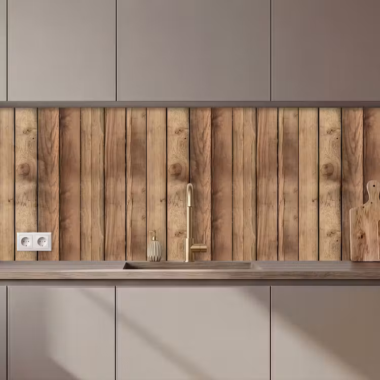 Kitchen splashback - Wood - Brocante - Patterns — 1