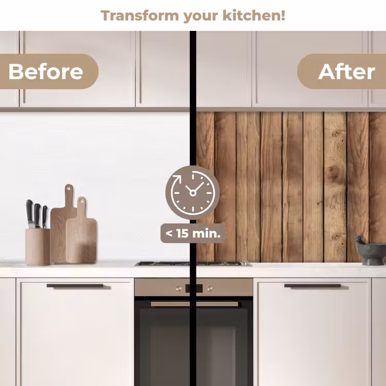 Kitchen splashback - Wood - Brocante - Patterns — 3