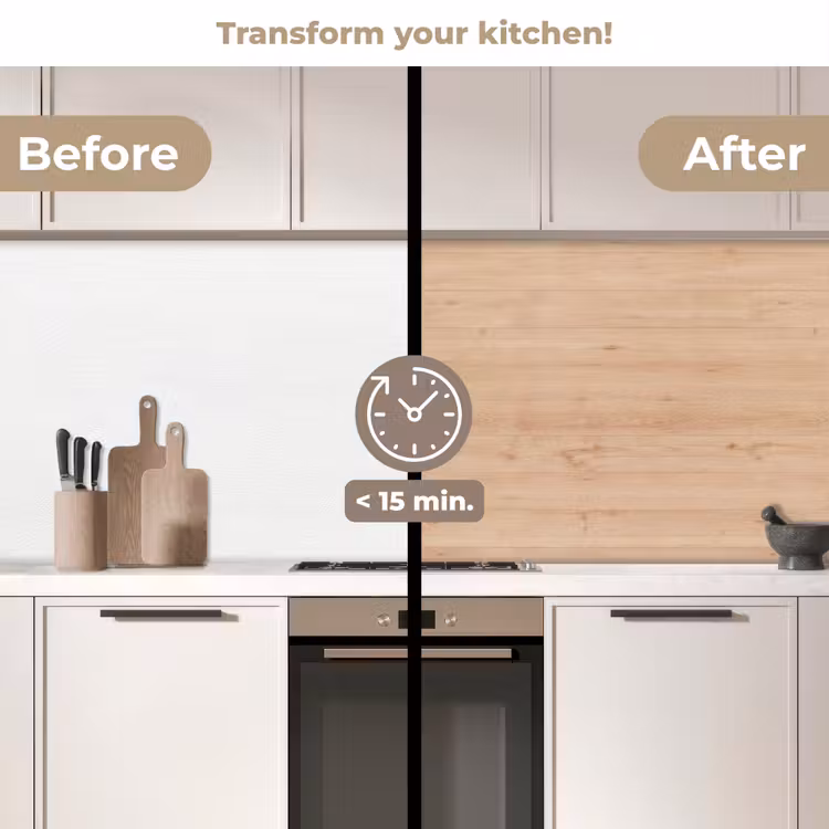 Kitchen splashback - Wood - Patterns - Shelves — 3